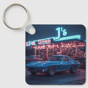 Elkhart Blue Mid Sixities Stingray Coupe Keychain