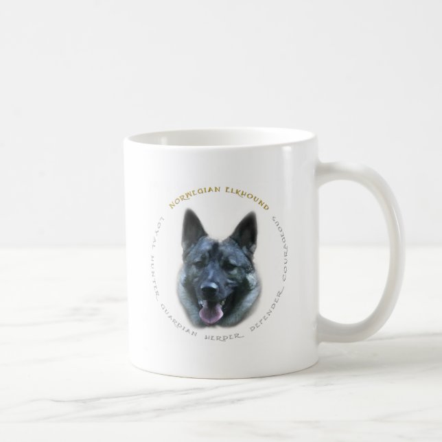 Elkhound Love Coffee Mug (Right)