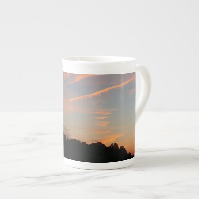 Elkridge Sunset Maryland Landscape Bone China Mug (Front Right)