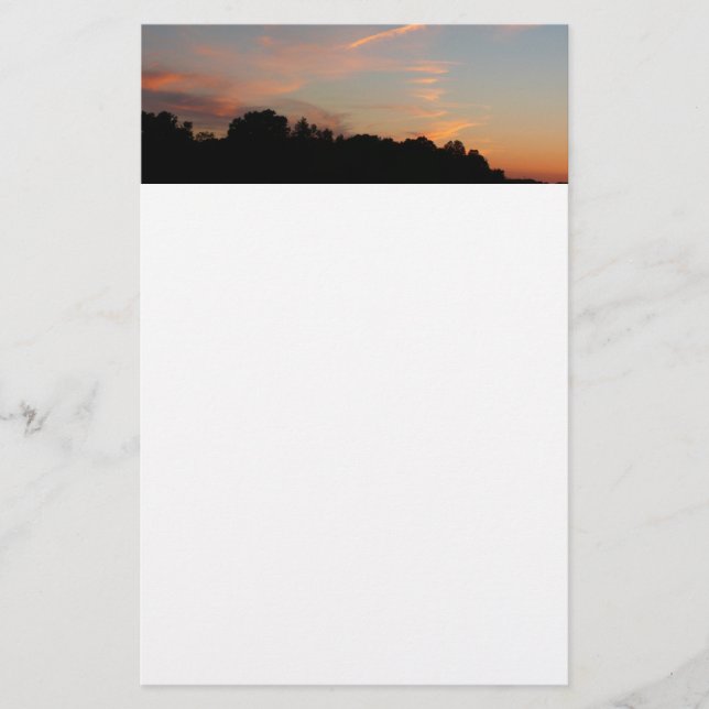 Elkridge Sunset Maryland Landscape Stationery (Front)