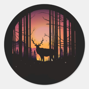 Elks Journey Classic Round Sticker