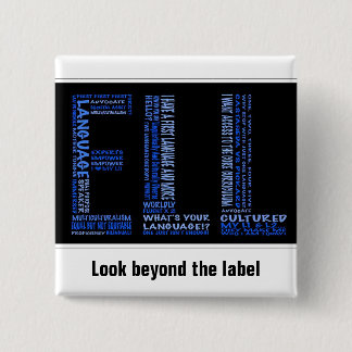 ELL: Look Beyond the Label 2 Inch Square Button