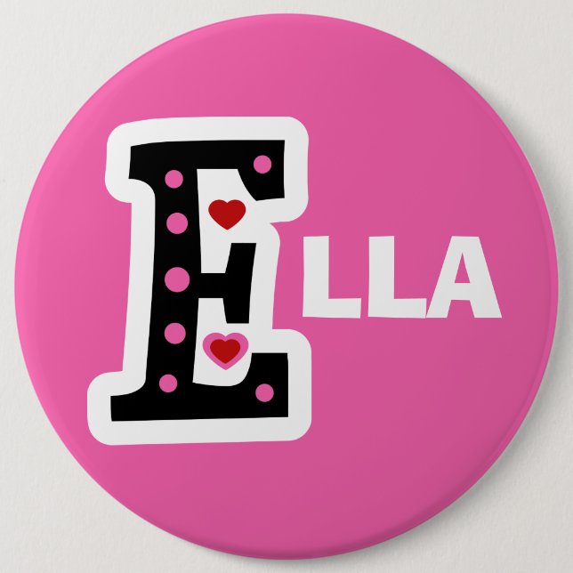 Ella 6 Inch Round Button (Front)