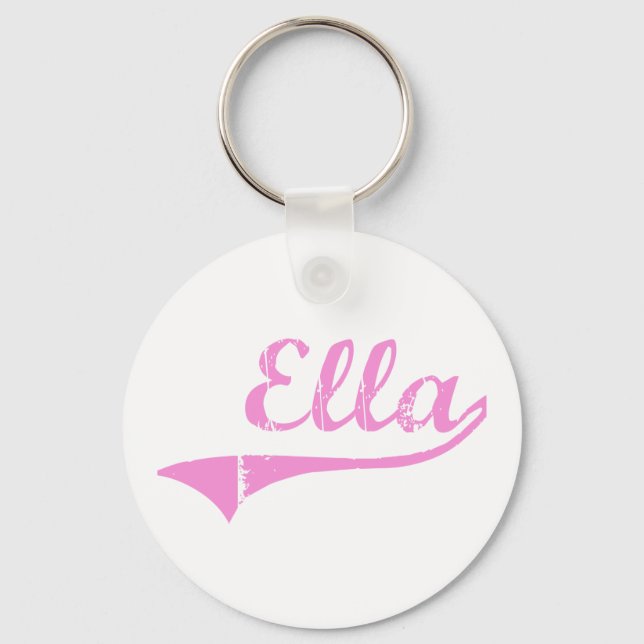 Ella Classic Style Name Keychain (Front)