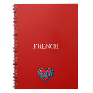 Ella Heart Red Notebook