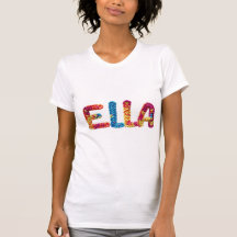 Ella Name in Vibrant Crochet Pattern
