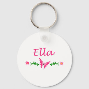 Ella (Pink Butterfly) Keychain