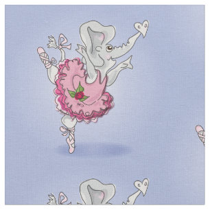 Ella the Elephant ballerina fabric