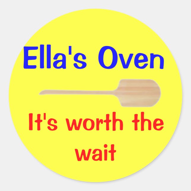 Ella's Oven, Classic Round Sticker (Front)