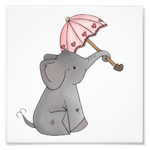 Ella's Umbrella Elephant Print