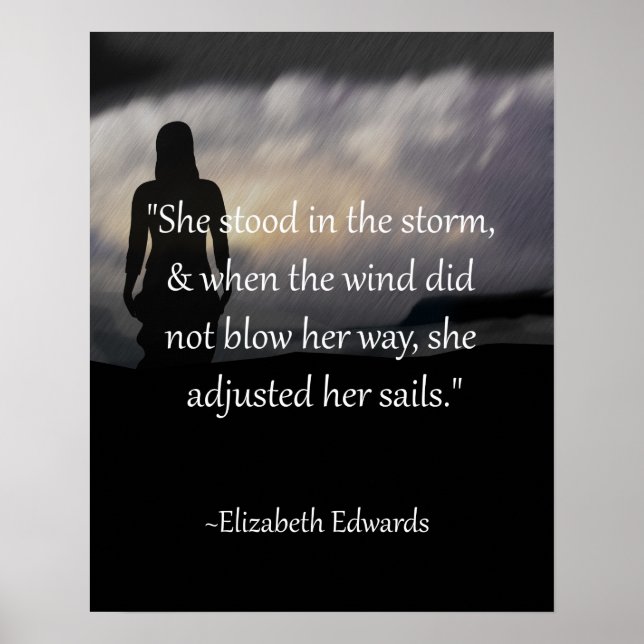 Elle A Ajusté Ses Voiles Poster Inspirationnel (Devant)