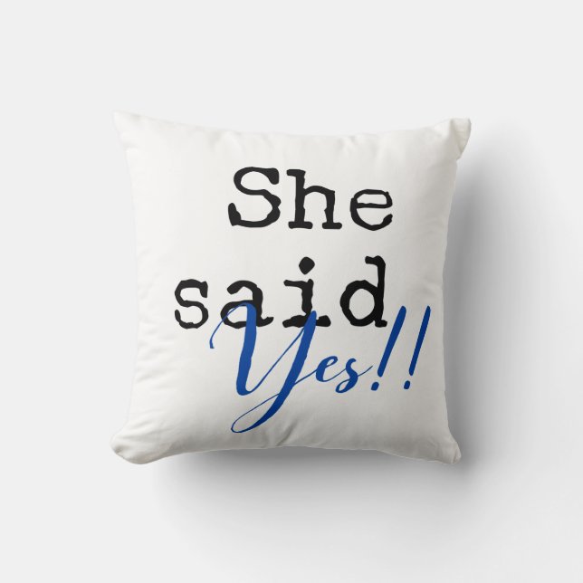 Elle a dit oui le coussin (Recto)
