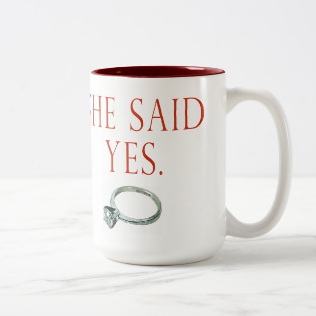 Elle A Dit Oui Mug (Droit)