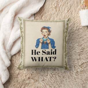 Elle a dit quoi ? Coussin de lancer