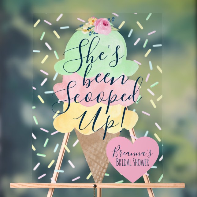 Elle A Été Prise En Main Glace Bridal Shower (Neutre)