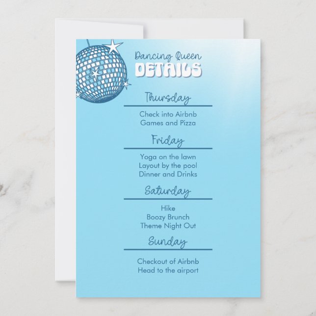 Elle a Trouvé Son Chéri Invitation d'Enterrement d (Dos)