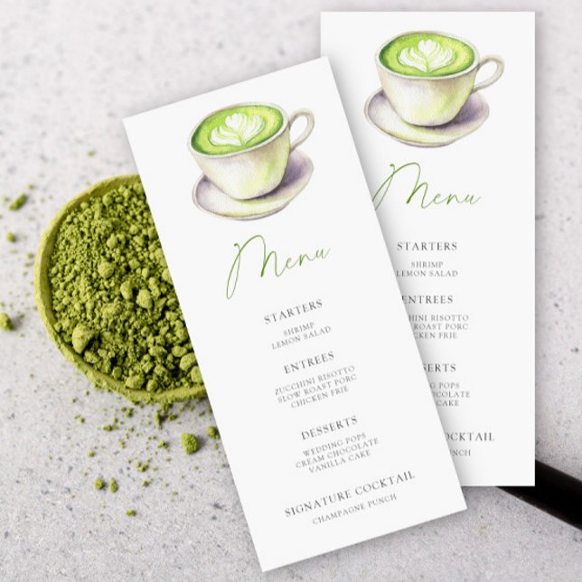 Elle a trouvé son menu de baby shower matcha parfa (Créateur téléchargé)