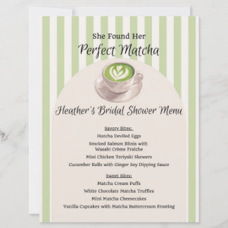 Elle a trouvé son menu Matcha parfait