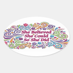 Elle Croyait Qu'Elle Pouvait Faire Sticker