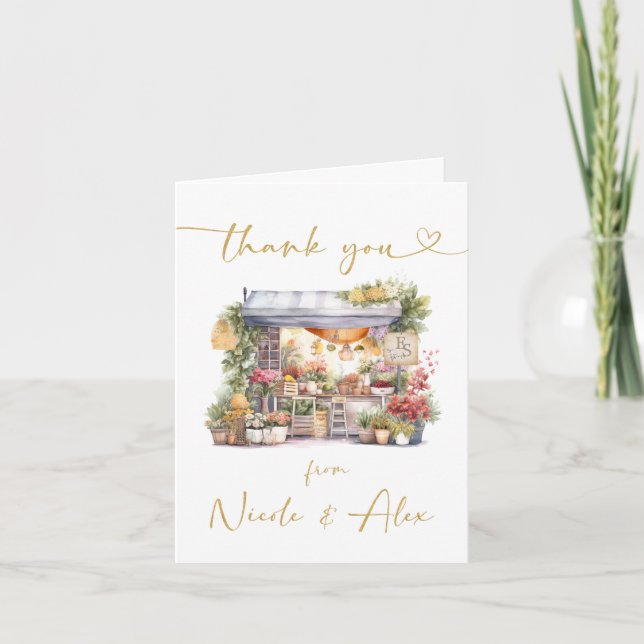 Elle est hors du marché Carte de remerciement plié (Devant)