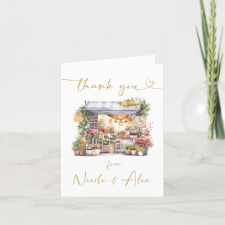 Elle est hors du marché Carte de remerciement plié