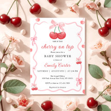 Elle est la cerise sur le gâteau Invitation à une 