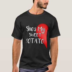 Elle est ma patate douce oui je T-shirt de couples