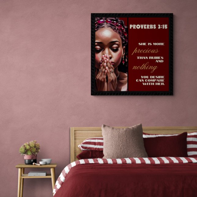 Elle est plus Précieuse que Rubies Poster brillant (Créateur téléchargé)
