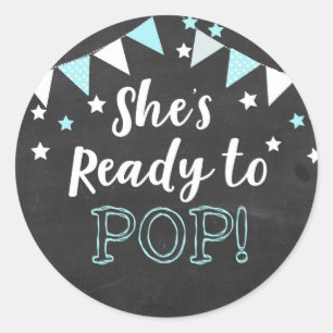 Elle est prête à pop Sticker Boy