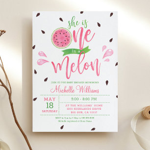 Elle est une invitation pour Baby Shower Un dans u