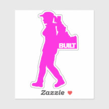 Elle fait du Backpacking Idaho Autocollant vinyle