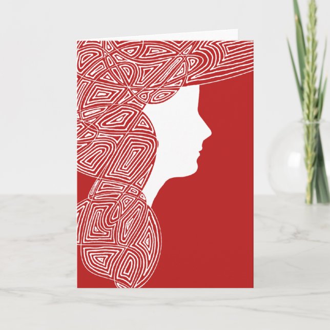 Elle Marche Sur La Carte De Beauté (Devant)