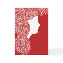 Elle Marche Sur La Carte De Beauté