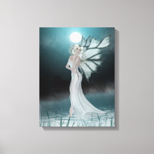 Elle marche sur la toile enveloppée d'eau (Recto)