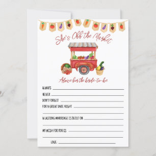 Elle n'est pas au marché Cartes de conseil en Fête