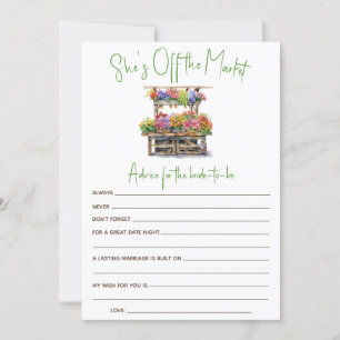 Elle n'est pas au marché Cartes de conseil en Fête