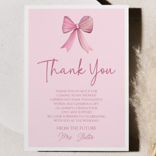 Elle Noue Le Nœud Rose Faire-Part De Mariage