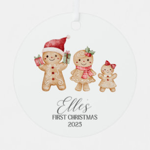 Elle Personalized Baby's First Christmas Metal Ornament