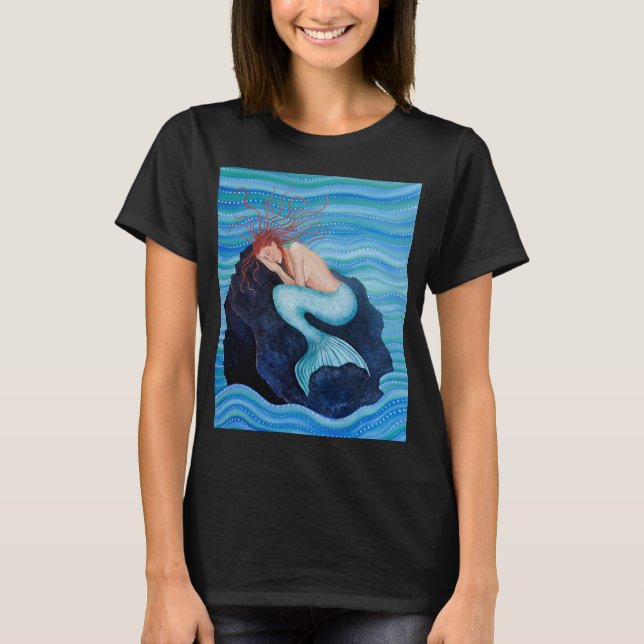 Elle rêve le T-shirt unisexe de sirène de rêves de (Devant)