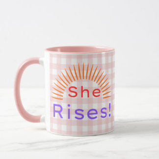 Elle se lève ! - Mug Inspirant pour l'AUTonomisati