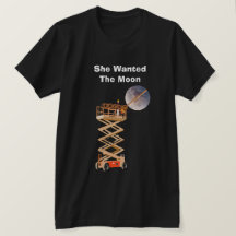 Elle voulait le T-Shirt noir Lune