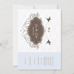 Ellegant save the date wedding invitation