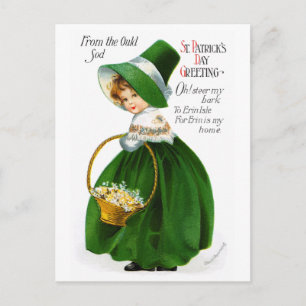 Ellen Clapsaddle's St. Patrick's Day Girl Postcard