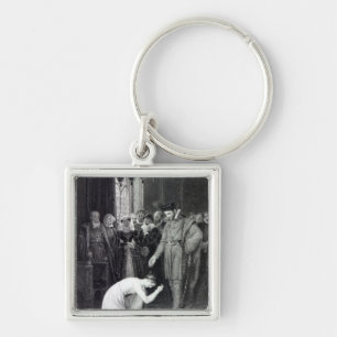Ellen Douglas showing the ring Keychain