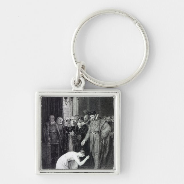 Ellen Douglas showing the ring Keychain (Front)