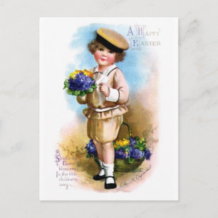 Ellen H. Clapsaddle: Child with Forget-me-not Postcard