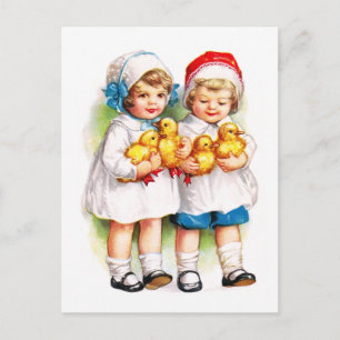 Ellen H. Clapsaddle: Children with Ducklings Postcard