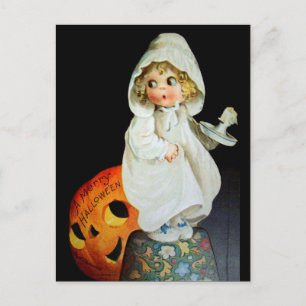 Ellen H. Clapsaddle: Little Girl with Candle Postcard