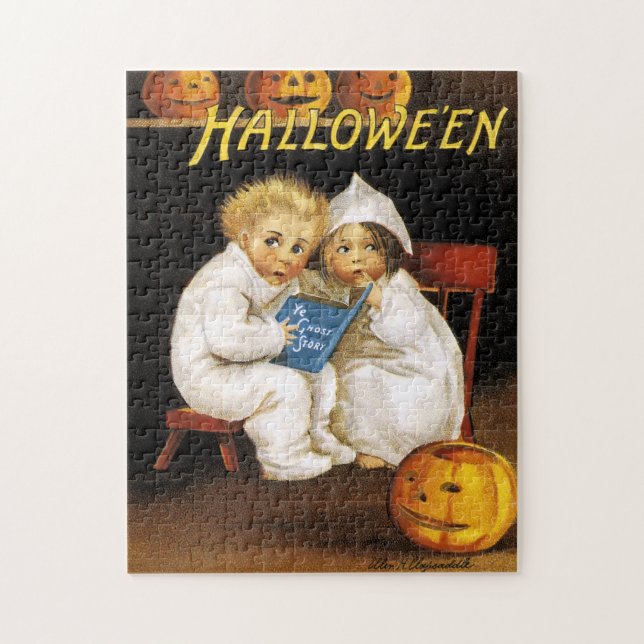 Ellen H. Clapsaddle: Thrilling Halloween Jigsaw Puzzle (Vertical)