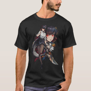 Ellen Joe ZZZ Shark Tail Scissors Maid Outfit Art T-Shirt
